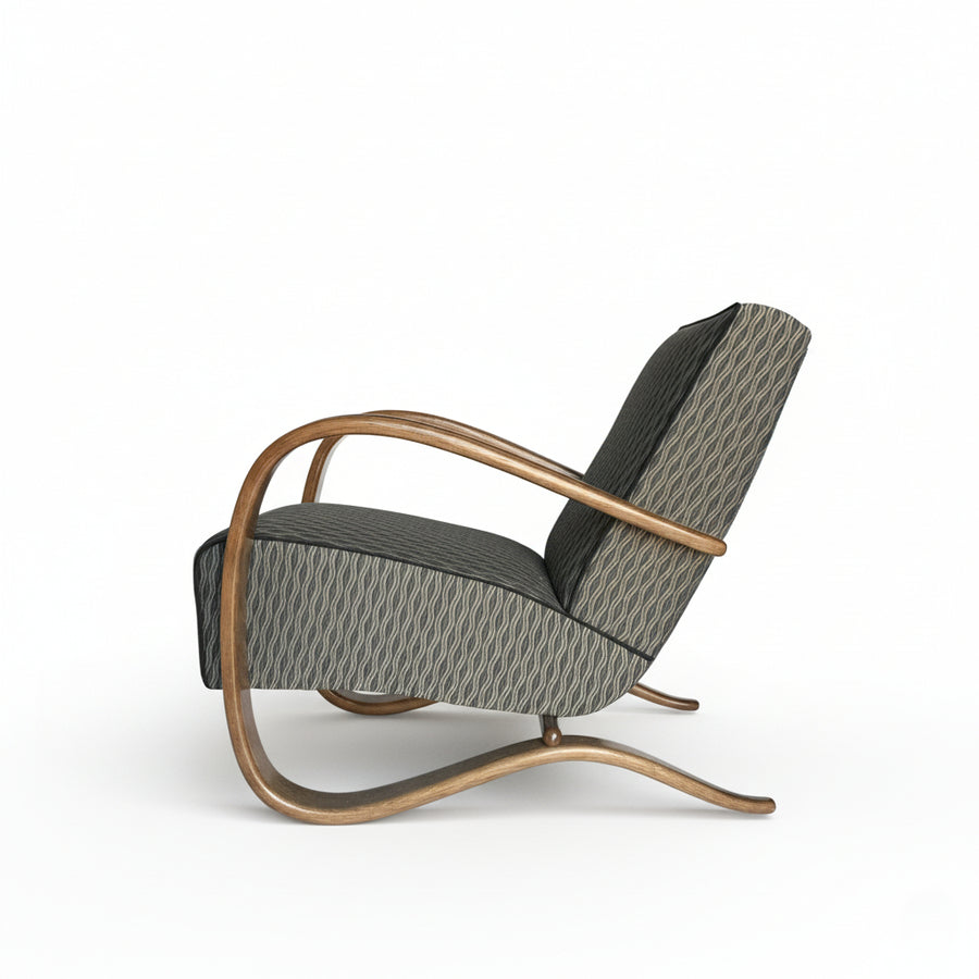 Pair 1930s H269 Armchairs by Jindrich Halabala for Thonet