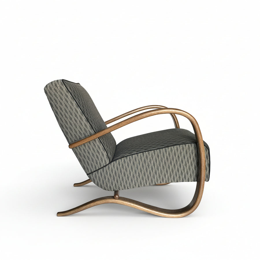 Pair 1930s H269 Armchairs by Jindrich Halabala for Thonet