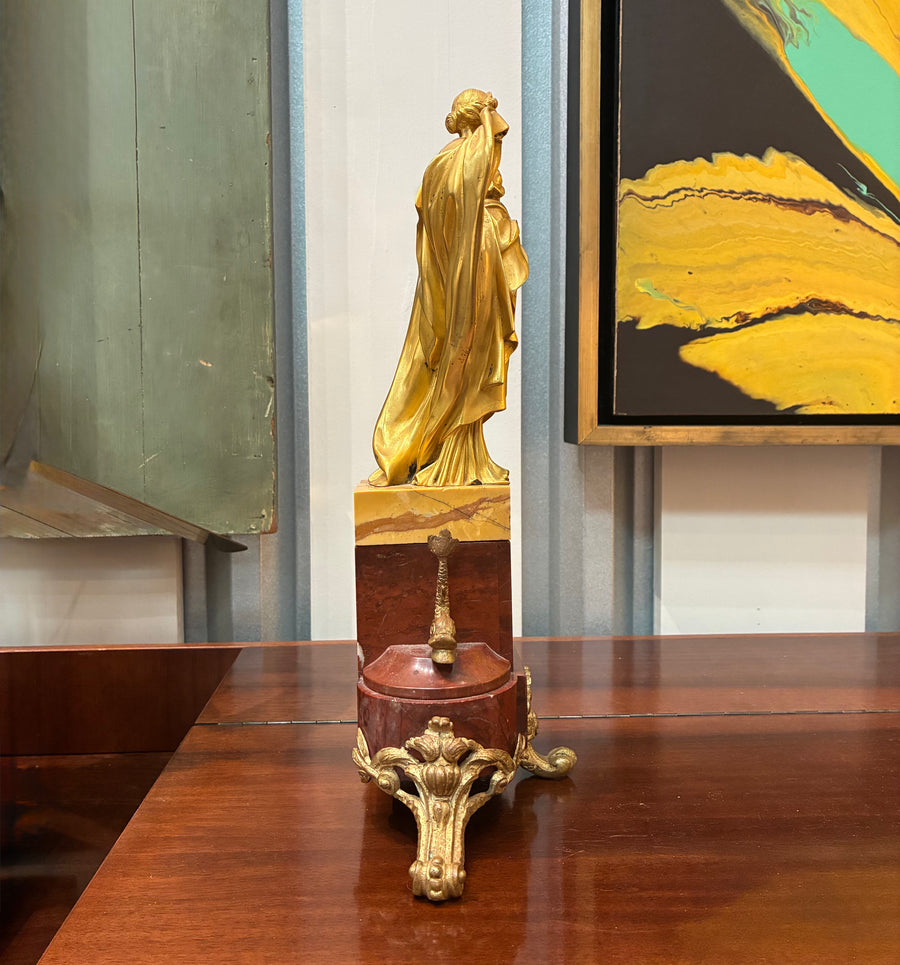 19th Century French Gilt Bronze Matilda of Canossa