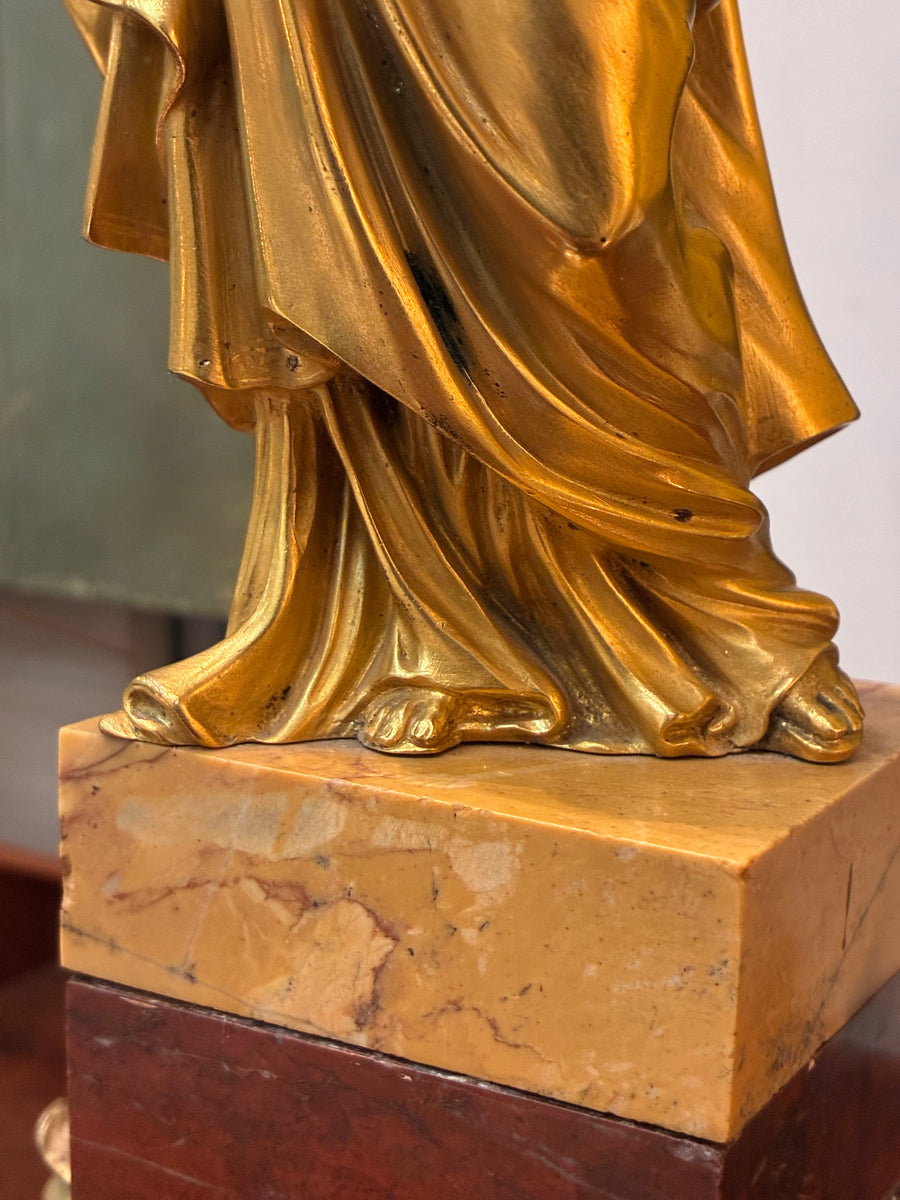 19th Century French Gilt Bronze Matilda of Canossa