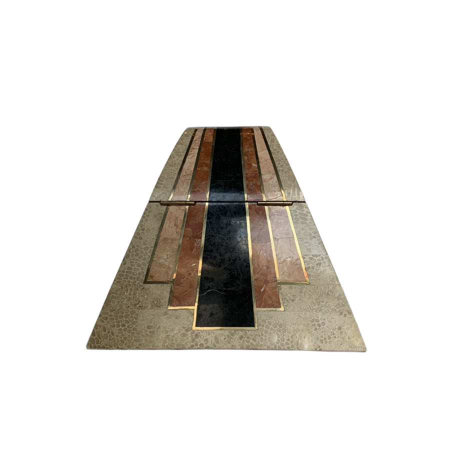 Tessellated Mixed Stone Tapered Arch Box