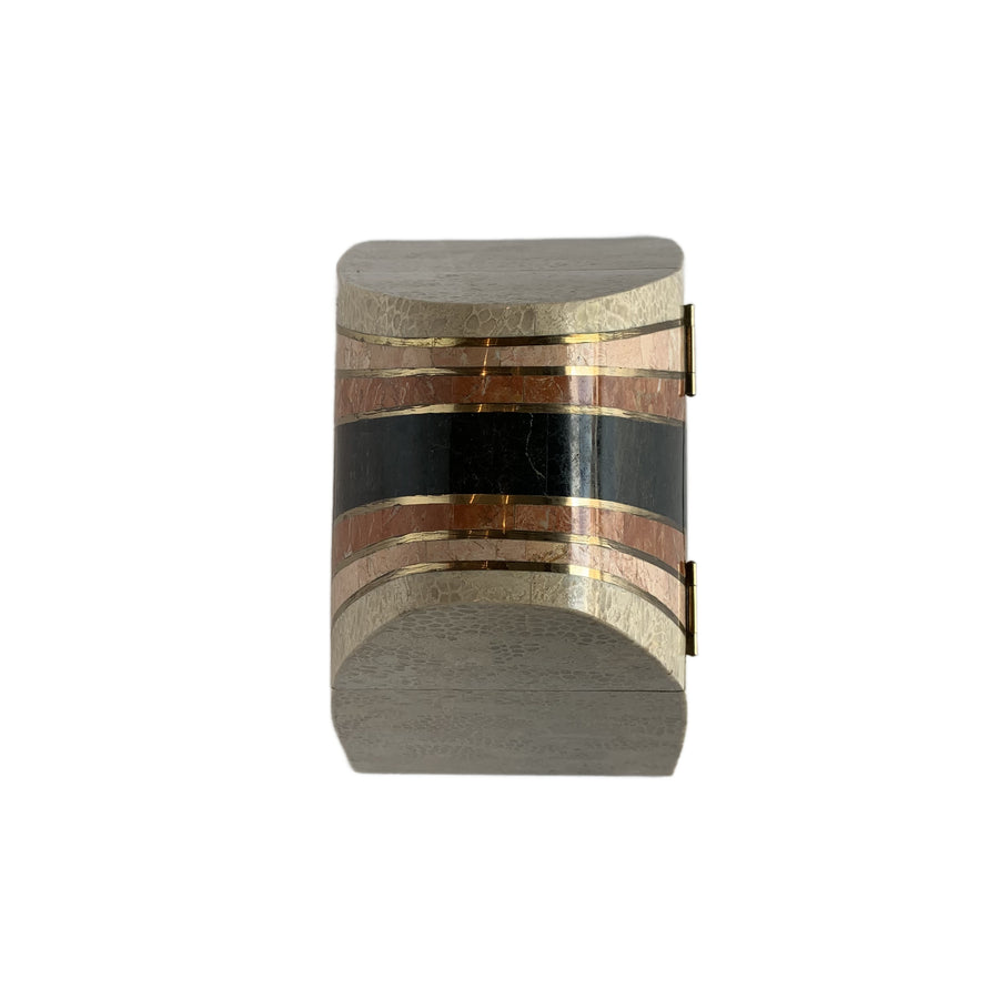 Tessellated Mixed Stone Tapered Arch Box