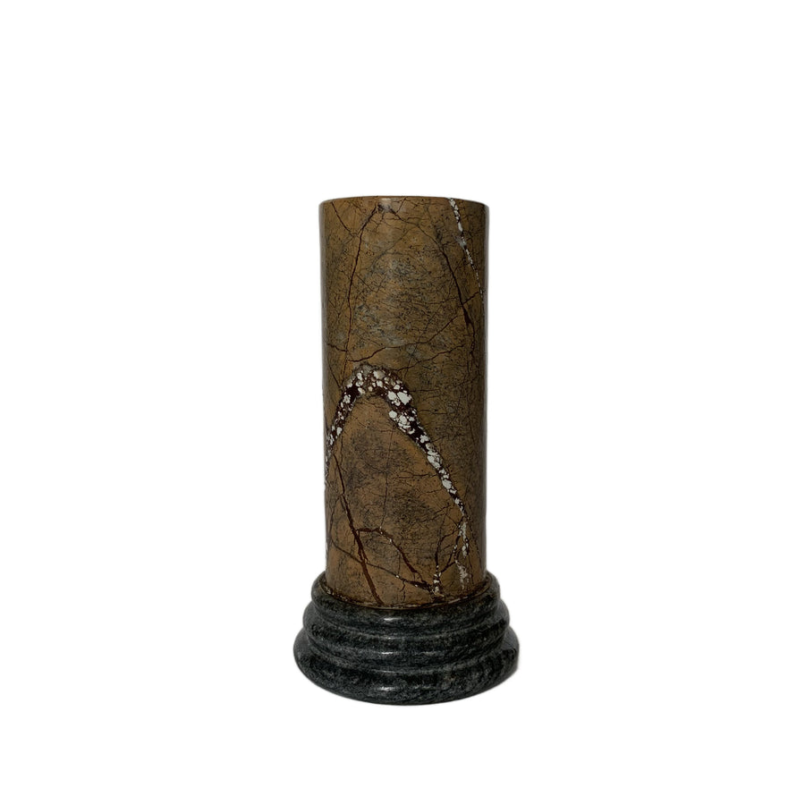 Rainforest Brown Marble Grand Tour Style Pedestal