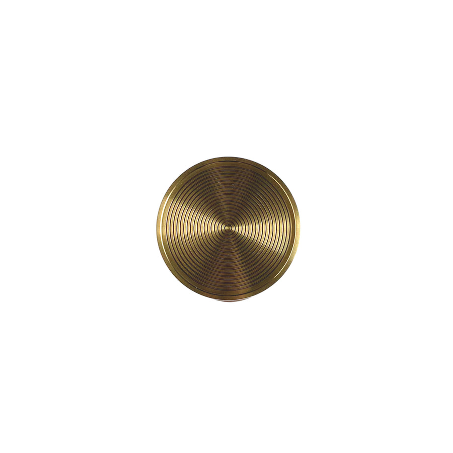 Art Deco-inspired Benito Antique Brass Drink Table