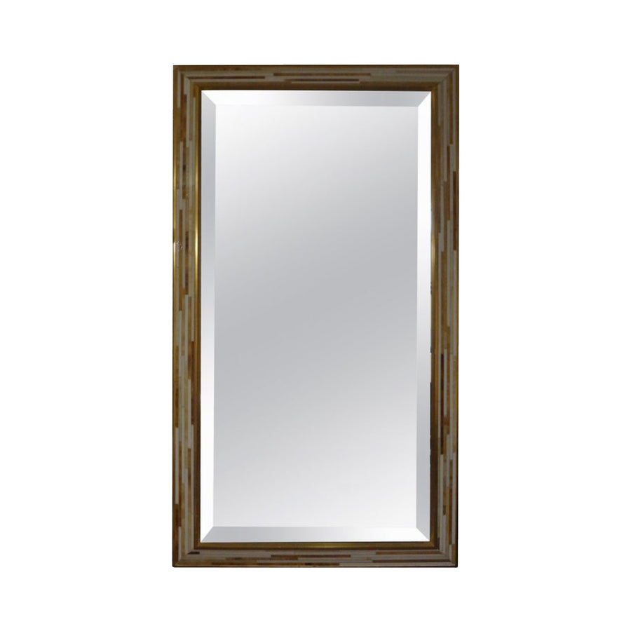 French Glass Mosaic Bevelled Mirror