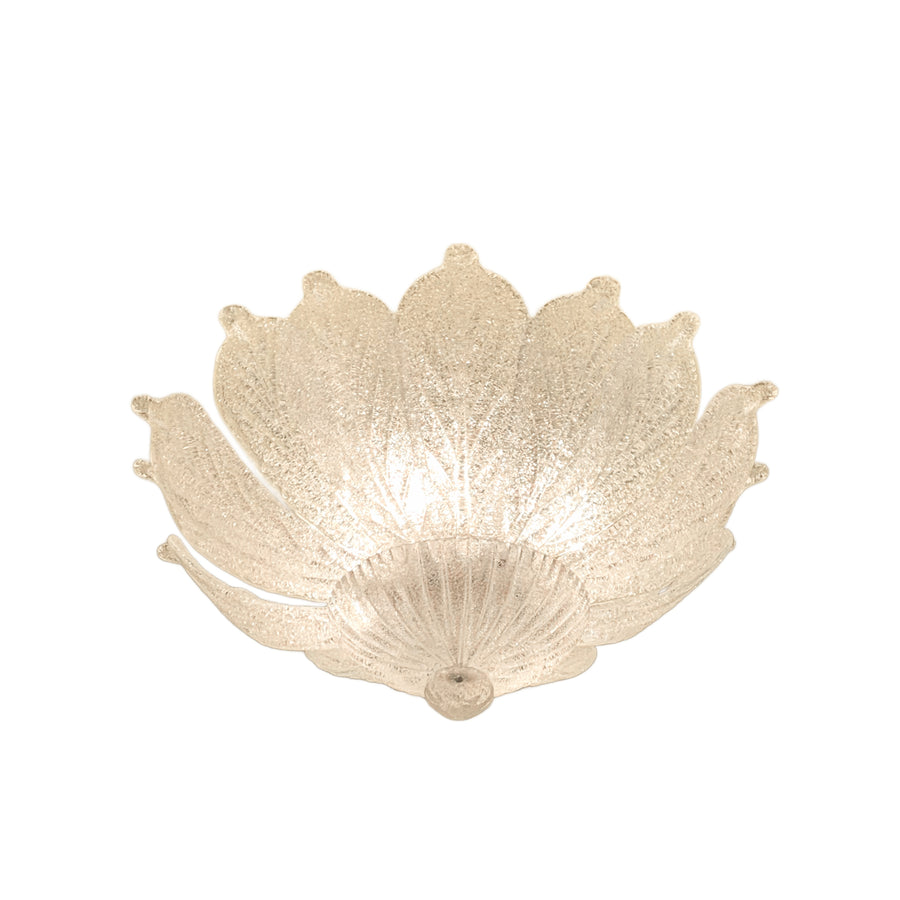 Italian Murano Glass Leaf Chandelier