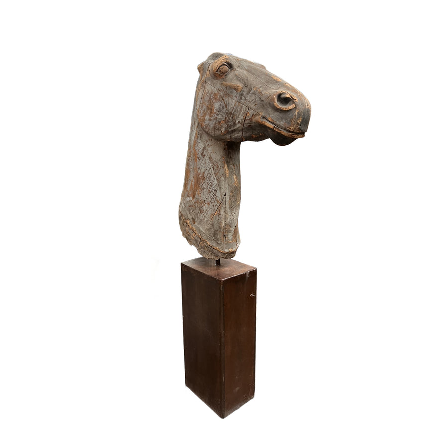 French Tooliny Bridal Horse Head Sculpture
