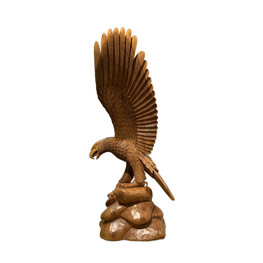 Vintage Carved Eagle Sculpture