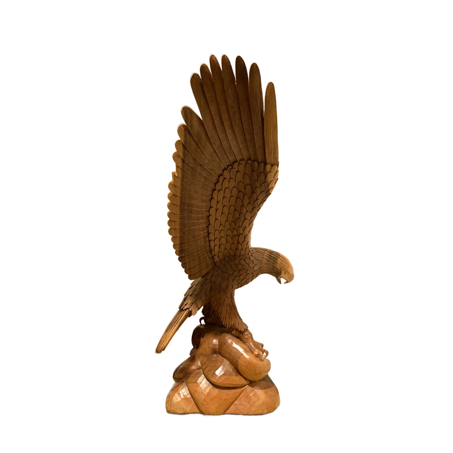 Vintage Carved Eagle Sculpture
