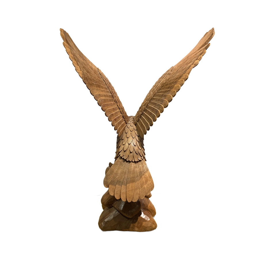Vintage Carved Eagle Sculpture