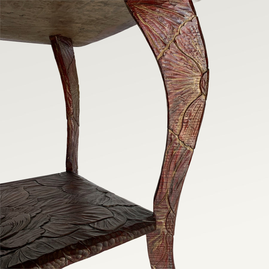 Liberty of London Victorian Japanese Carved Table