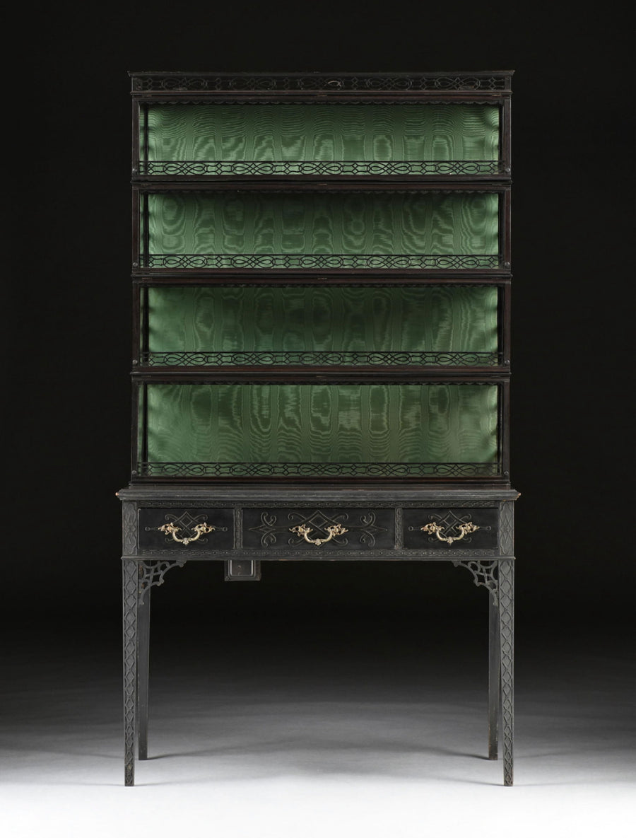 19th Century Chippendale Style Glazed Display Case