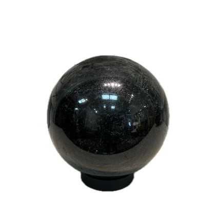 Black Zoisite Tourmaline Sphere