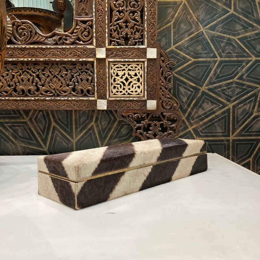 Zebra Hide Low Box