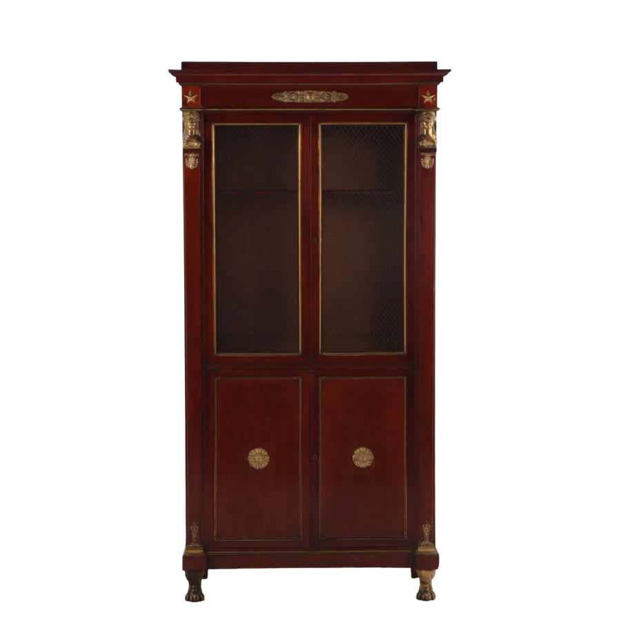 19th Century French Empire Bookcase Cabinet, signed Félix-Alfred Ternisien et Dantant