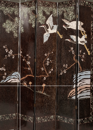 Vintage Twelve Panel Chinese Coromandel Screen