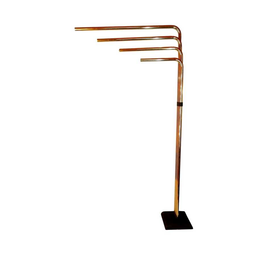 1970s Italian Brass Tubular Geoffredo Reggiani Floor Lamp Geoffredo Reggiani