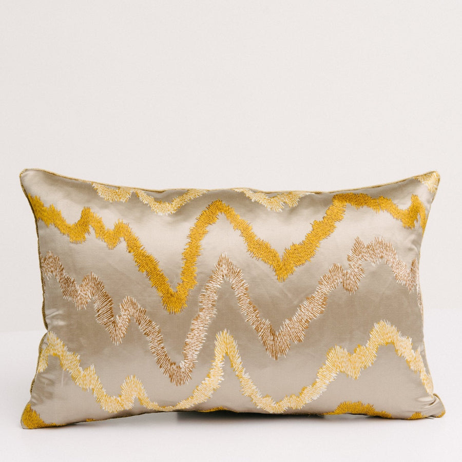 Donghia Silk Embroidered  Pillow