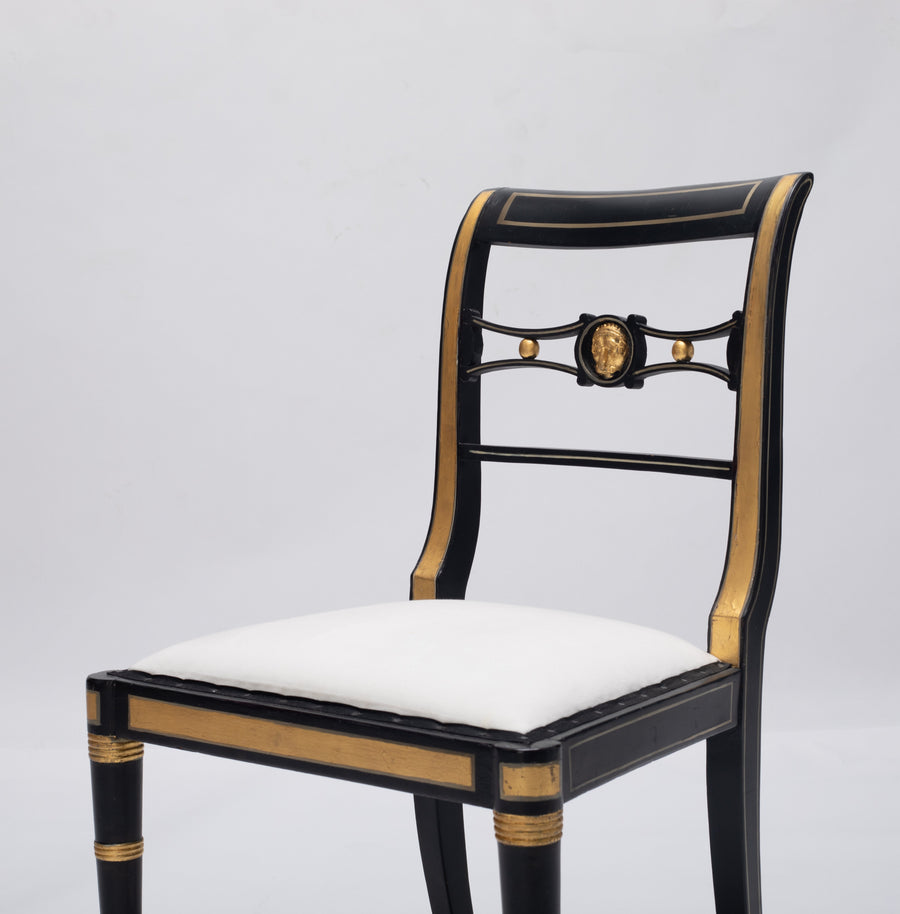 Pair Of Vintage Baker Neoclassical Style  Chairs