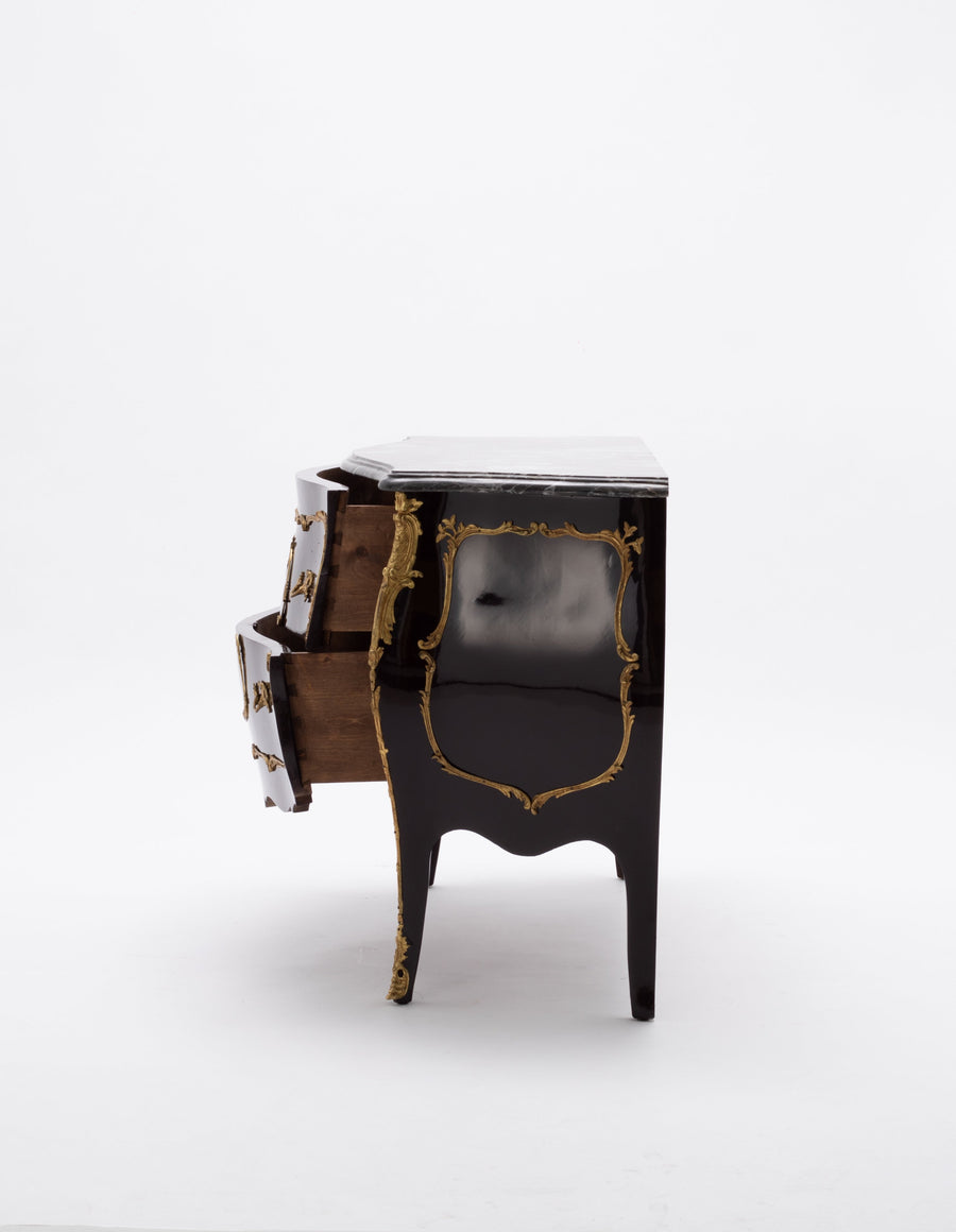 Chocolate Louis XV Style Commode
