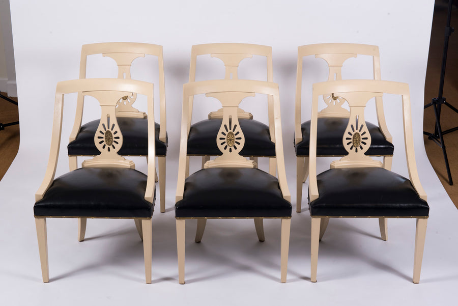 Set of Six Renzo Rutili Dining Chairs