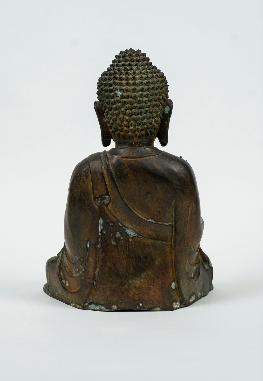 Chinese Bronze Protection Buddha