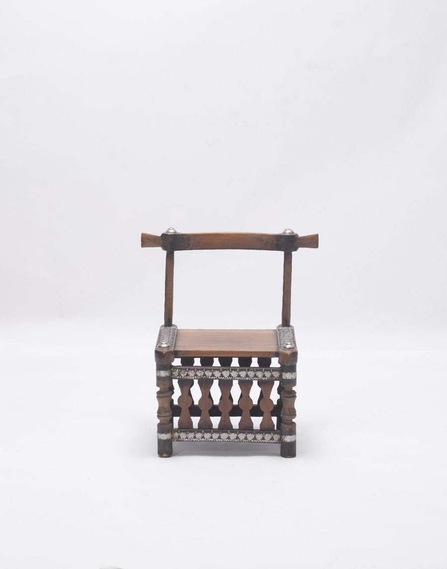 West African Carved Wood Chair