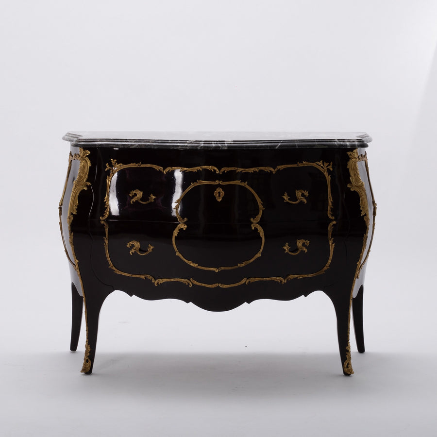 Chocolate Louis XV Style Commode