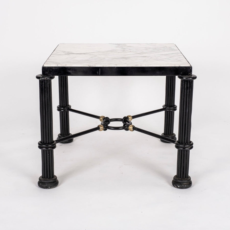 Iron and Marble Side Table(s)