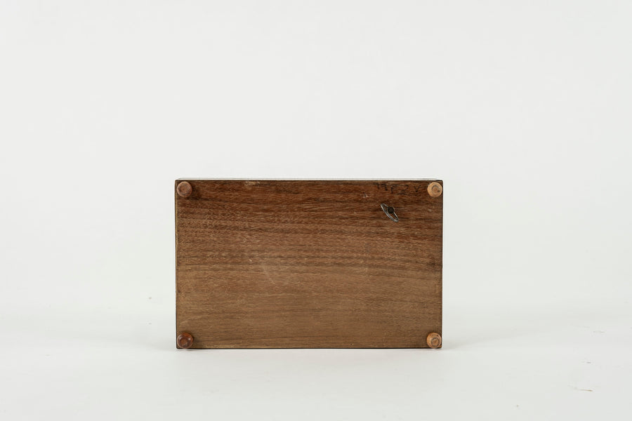 Inlaid Geometric Pattern Wood Box