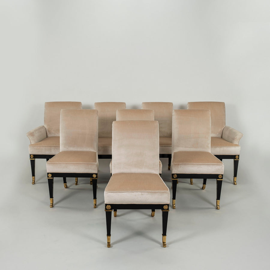 Set of 8 Mastercraft Dining Chairs