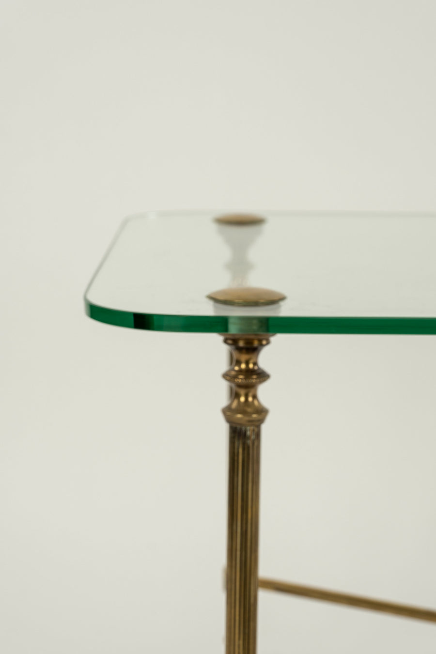 Jansen Louis XVI Style Brass and Glass Cocktail Table