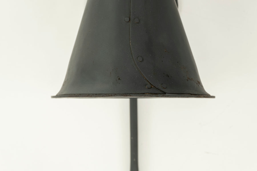 Pair Conical Steel Sconces