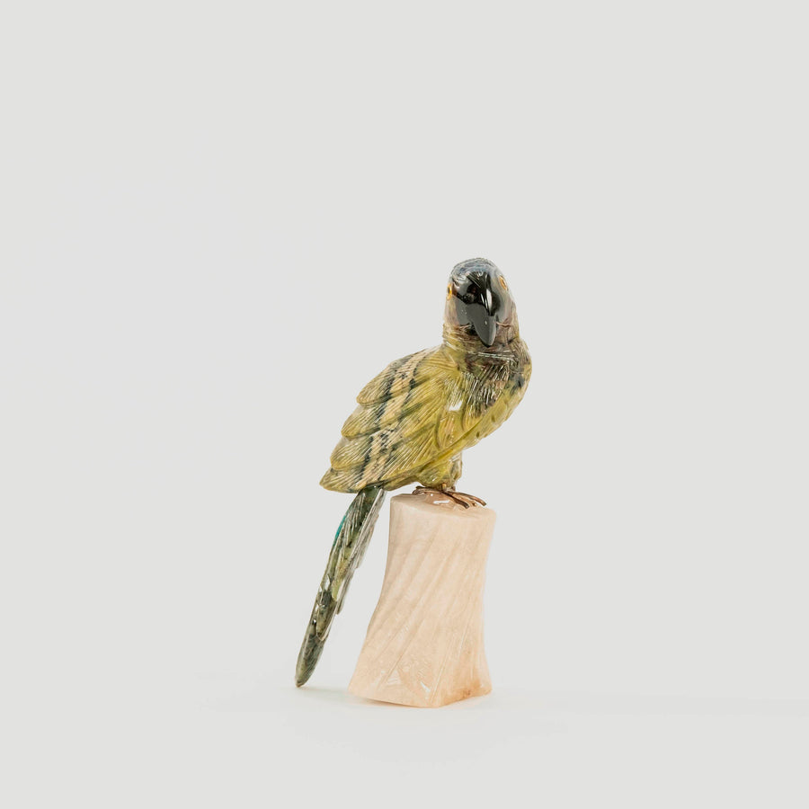 Carved Agate Parrot