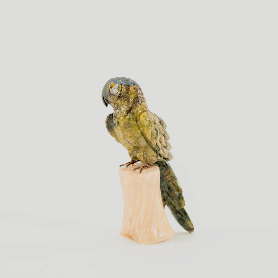 Carved Agate Parrot