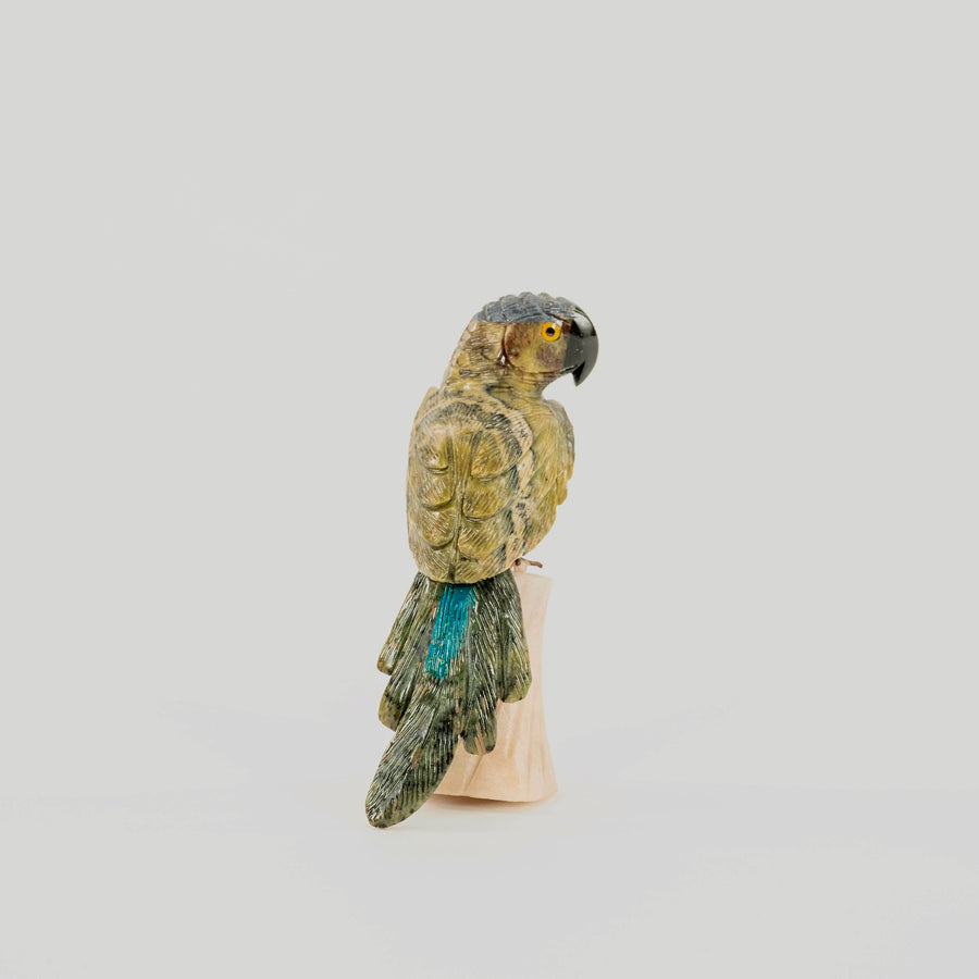 Carved Agate Parrot