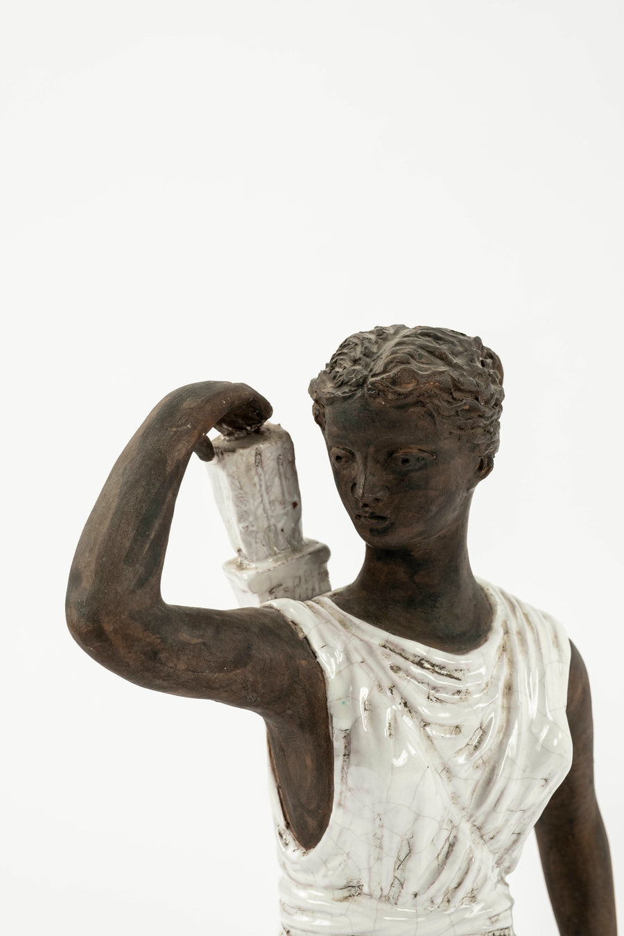 Pair of Italian Ceramic Greek-inspired Figures
