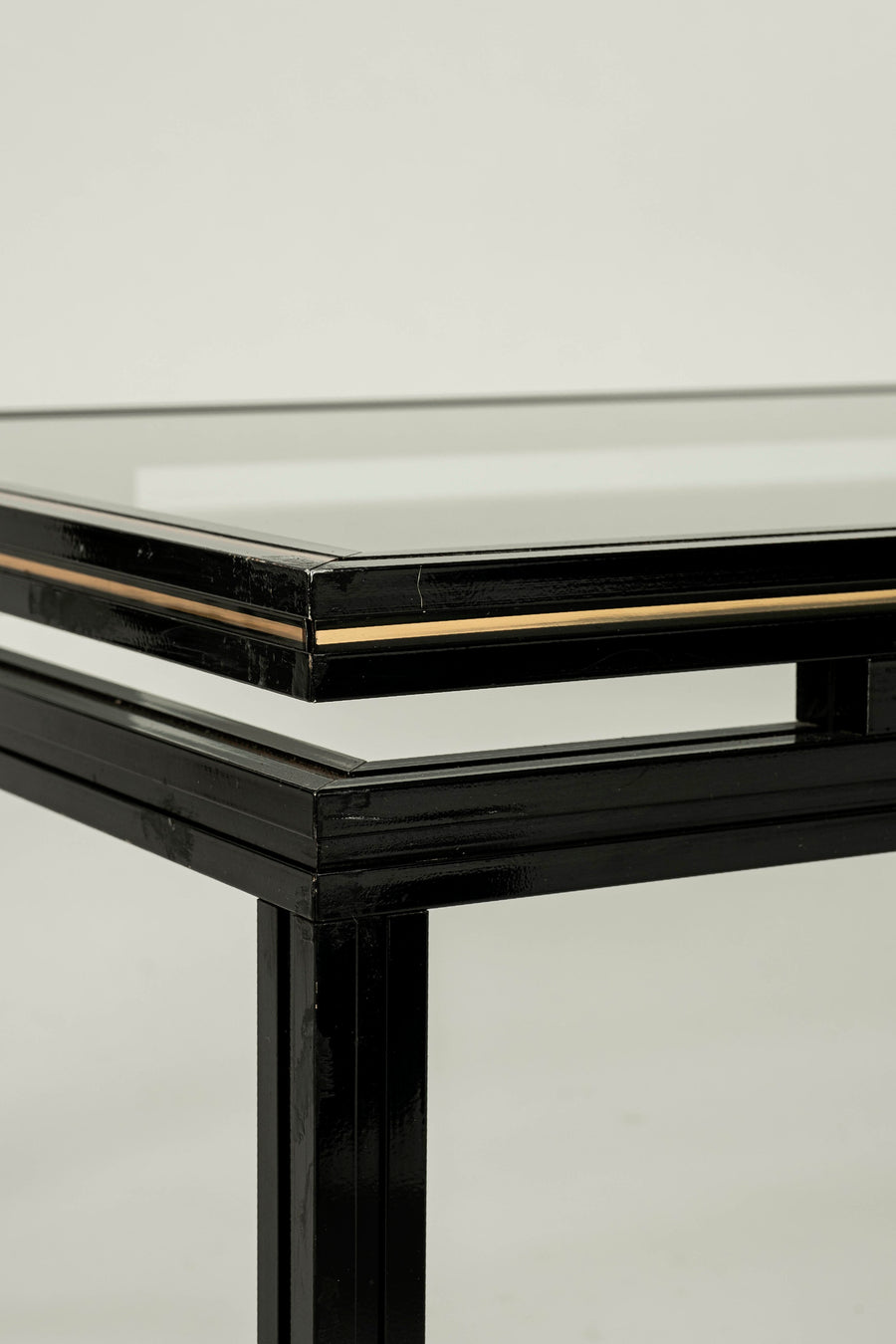 Black and Brass Cocktail Table