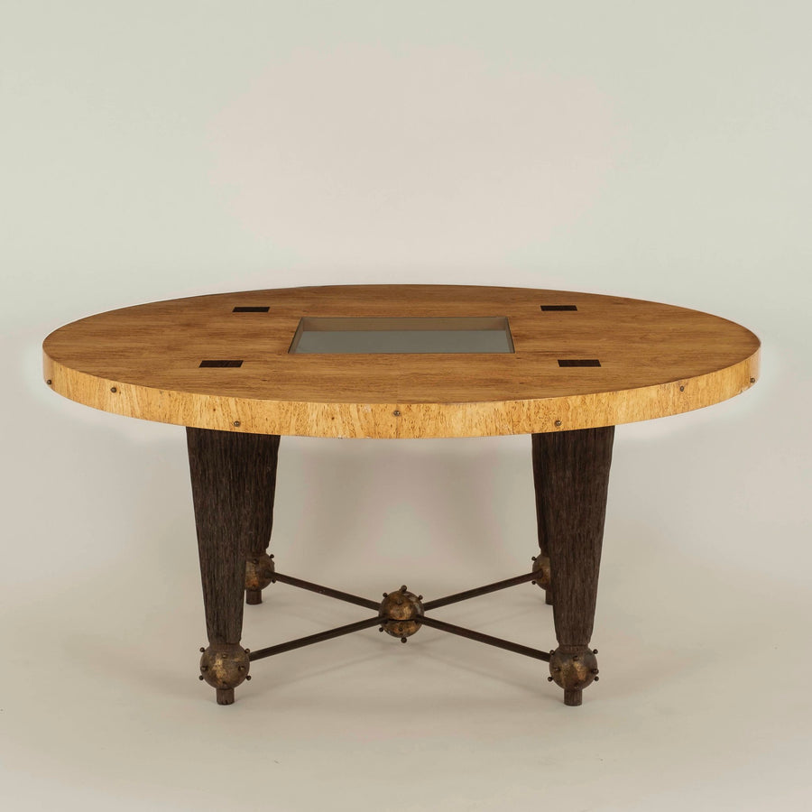 French Artisanal Brutalist Dining Table