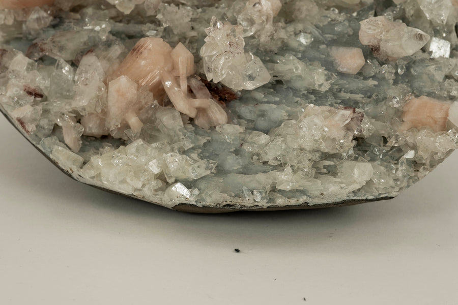 Calcite & Clear Apophyllite Chalcedony Mineral Specimen