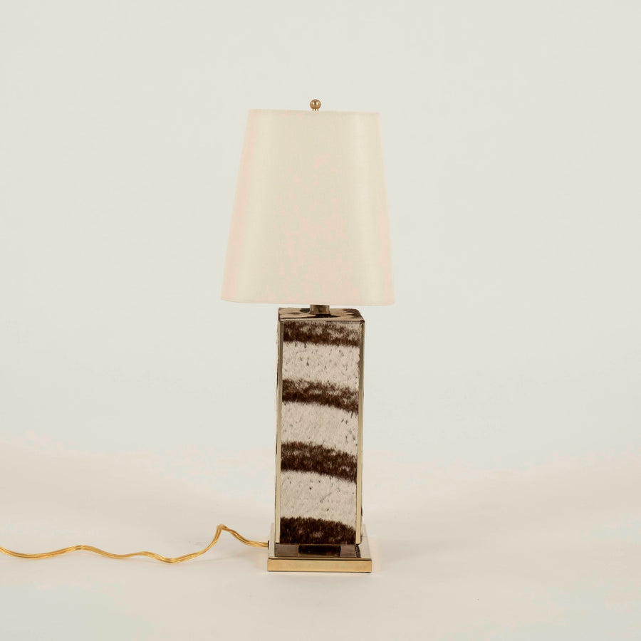 Zebra Hide Table Lamp