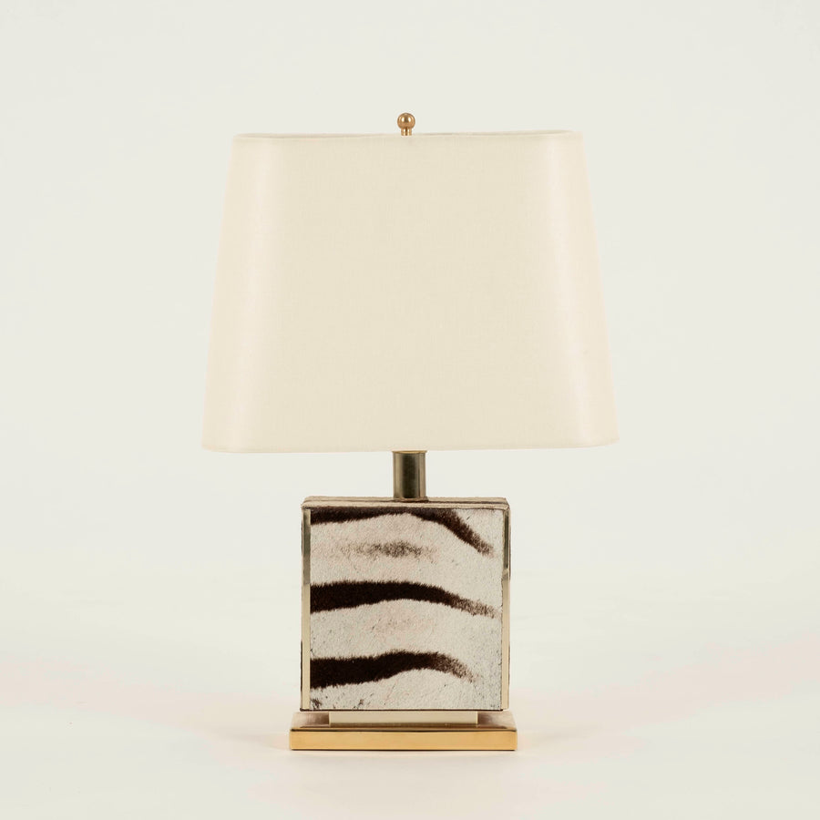Small Zebra Hide Table Lamp