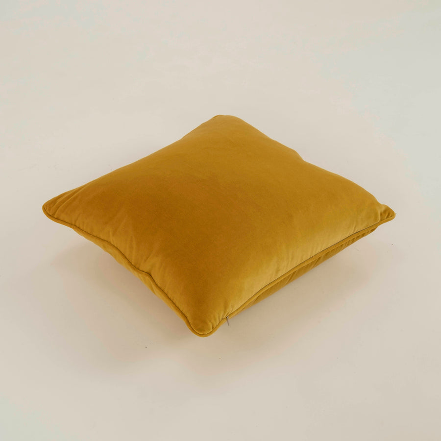 Yellow Velvet Pillow