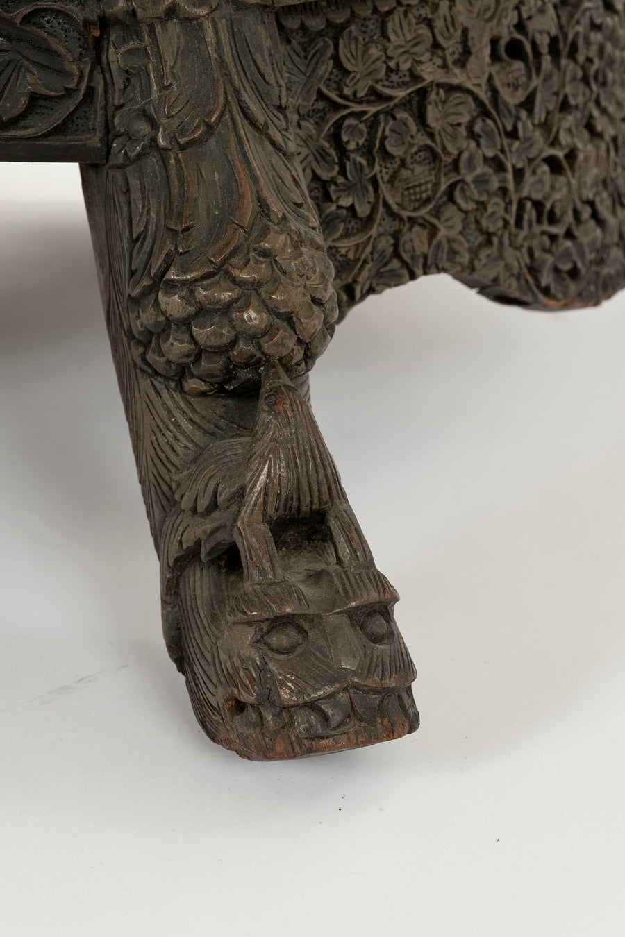 19th Century Carved Anglo Indian Chair