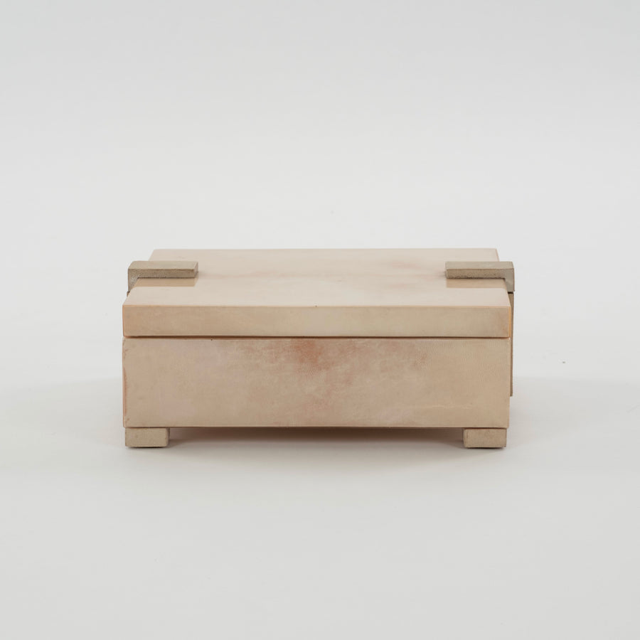 Art Deco Style Parchment Shagreen Box