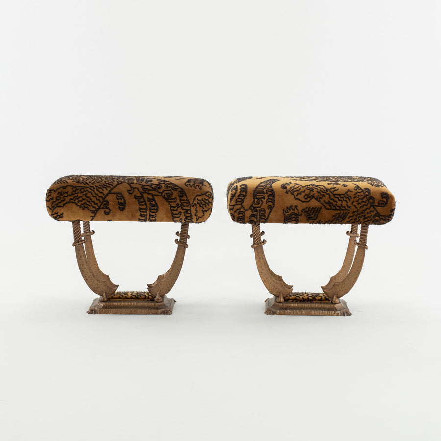 Pair Sword Tabourets