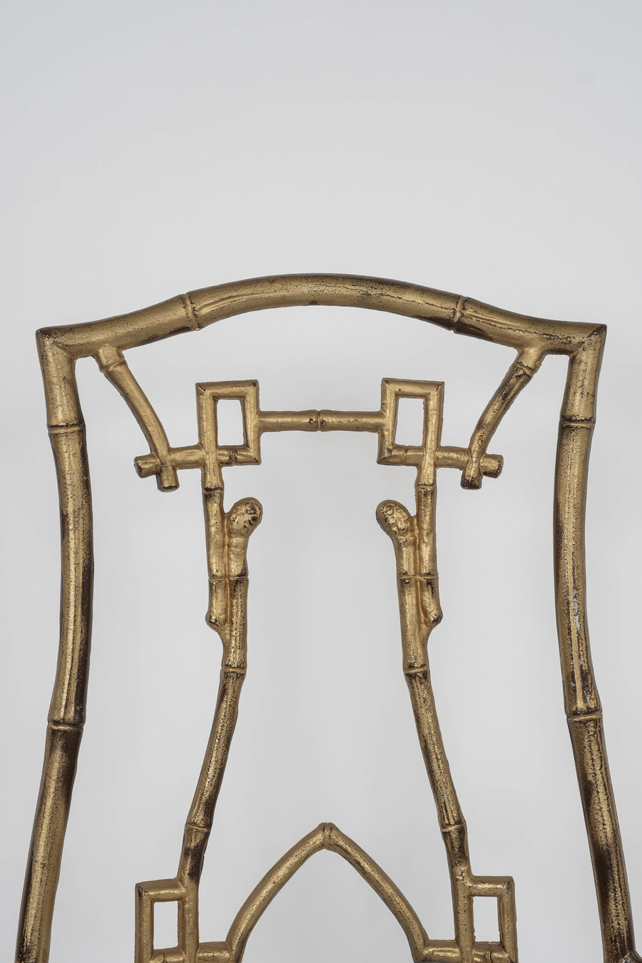 Aesthetic Bamboo Gilt Iron Arm Chair