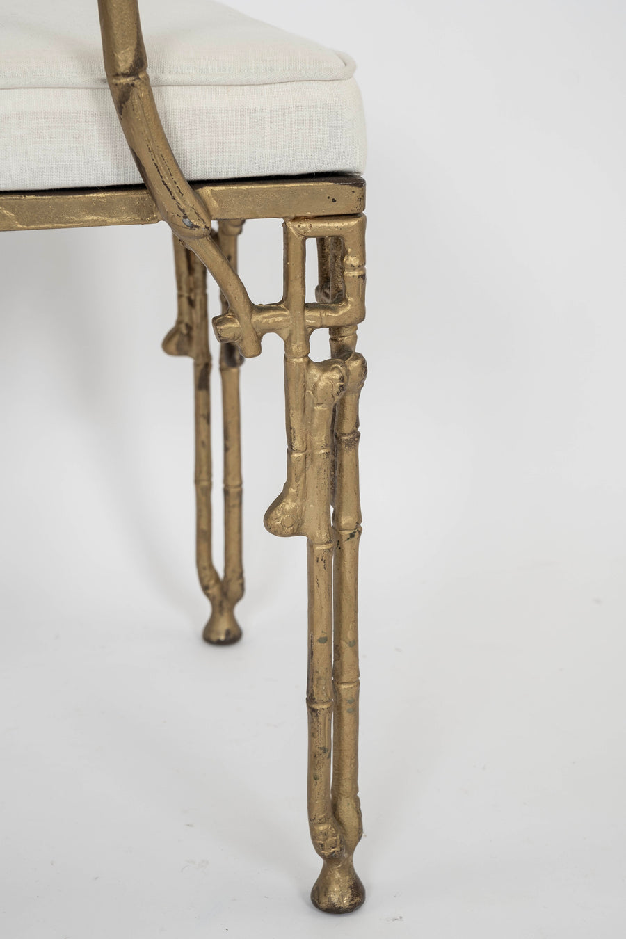 Aesthetic Bamboo Gilt Iron Arm Chair