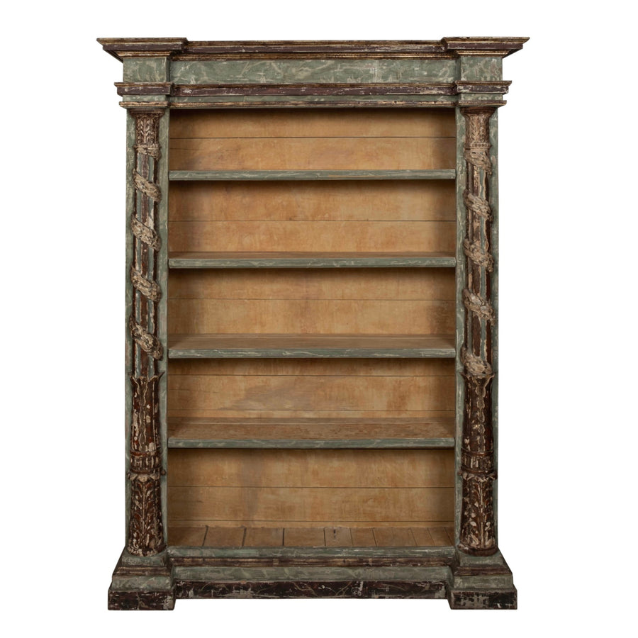 Italian Louis XVI Style Painted Bookcase