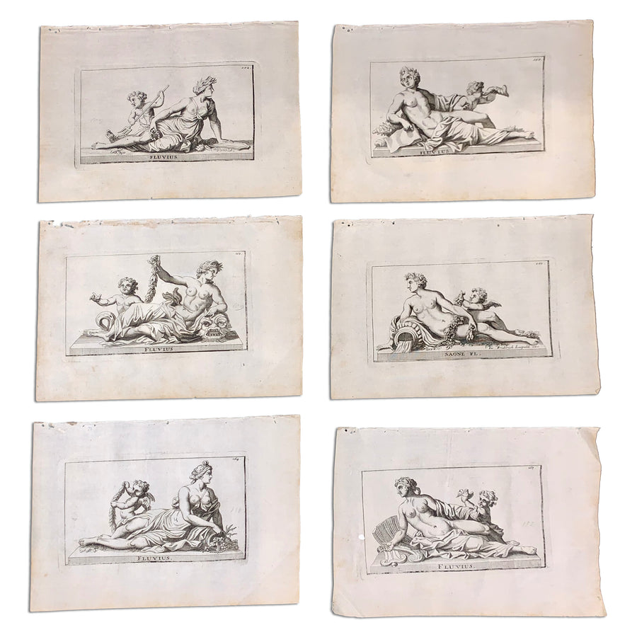 Pair of 18th Century Neoclassical Engraving Unframed, sold in pairs, no discounts
